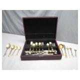 Gold Plated Silverware Set in Presentation Box