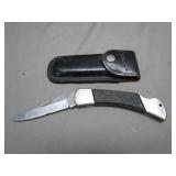Sharp 400 Folding Pocket Knife With Sheath