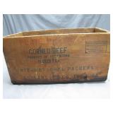 Wooden Corned Beef Crate From Argentina