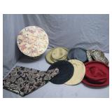 Six Women's Hats with Decorative Box