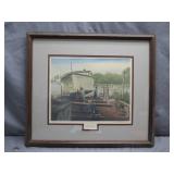 Signed and Numbered Maryland Boat Scene Print