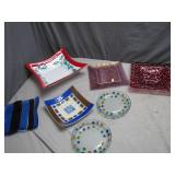 Decorative Glass Plates and Bowls