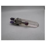 Clear Quartz & Amethyst Pendant