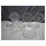 Pressed Glass Serving Pieces