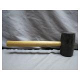 Traditional Rubber Mallet With Wood Handle