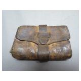 Leather Accordion-Style Change Purse