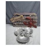Decorative Lobster Set With Tray