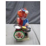 Mechanical Drumming Clown Toy, Battery Operated