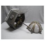 Octagonal Pendant Light Fixture with Dome Shade