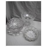 3 Moon and Stars LE Smith Glass Bowls