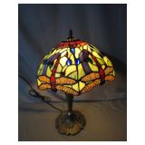 Dragonfly Stained Glass Table Lamp