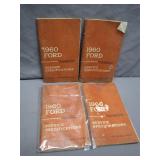 1960 Ford Service Specifications Manuals