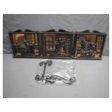 3 Cast Wall Plaques by Coppercraft Guild