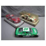 Three Diecast NASCAR Collectibles