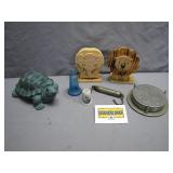 Eclectic Collection of Decorative Items and Curios
