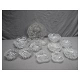 Pressed Glass Bowl Collection, 13 Pieces