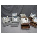 Galvanized and Rusty Nesting Boxes