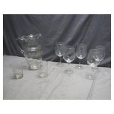 Glassware Set Featuring Pitcher And Glasses