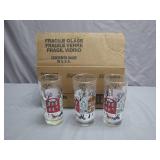Libbey Village Scene Glasses with Original Box