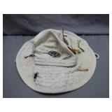 Fishing Hat with Lures and Accessories