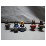 Cast Iron Amish Figures With Desks