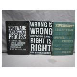 Three Inspirational Metal Signs