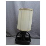 Decorative Lamp with Dual Flower Holder Base