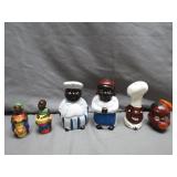 Black Americana Ceramic Shakers