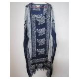 Flowy Elephant-Print Rayon Tunic