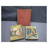 Three Hardcover Books with Illustrations