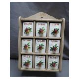 Wall-mounted Ceramic Spice Rack With Box