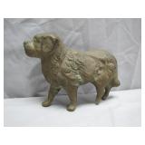 Solid Brass Dog Figurine With Missing Paw
