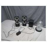 Logitech Speakers and LED Glass Dome