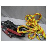 Emergency Tow Rope and Jumper Cable Set