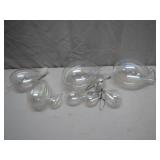 Vintage Iridescent Glass Ornaments