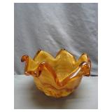 Murano Hand-Blown Art Glass Bowl, Italy