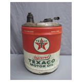 Texaco Improved Motor Oil 5-Gallon Can