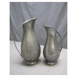 Hammered Pewter Pitchers