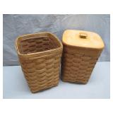 Longaberger Handwoven Baskets with Lids