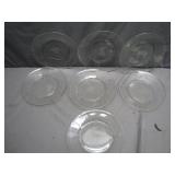 7 Etched Wildlife Glass Plates