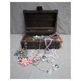 Treasure Chest With Costume Jewelry