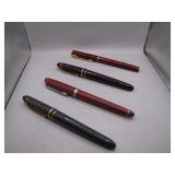 4 Ink Fountain Pens With Waterman