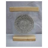 Mounted Aztec Calendar in Glass Display