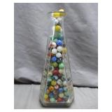 Glass Bottle with Marbles, Some Uranium