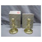 Baldwin Polished Brass Candlesticks