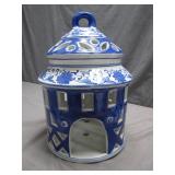 Blue and White Ceramic Lantern