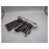 20 Antique Skeleton Keys on Horse Blanket Pin