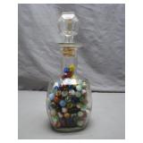 Glass Decanter with Marbles, Some Uranium