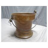Copper Bucket With Metal Handle