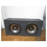 Dual Subwoofer Speaker Box with Untested Speakers